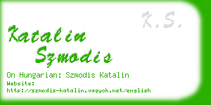 katalin szmodis business card